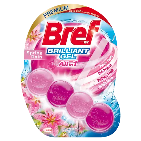 Bref Brilliant Gel Spring Rain WC frissítő 42 g termékhez kapcsolódó kép