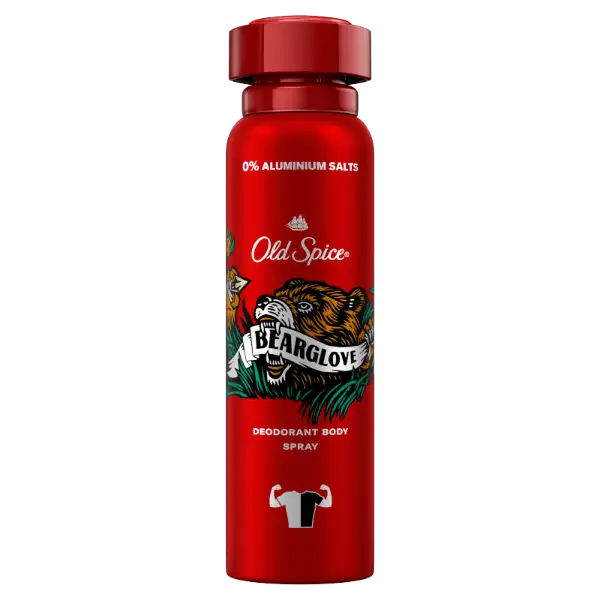 Old Spice Bearglove Deo Spray Férfiaknak, 150 ml, 48 Órás Frissesség, 0% Alumíniumsó termékhez kapcsolódó kép