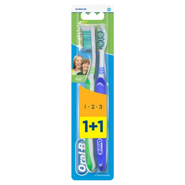 Oral-B 3 Effect Medium Manuális Fogkefe, 2 Db termékhez kapcsolódó kép