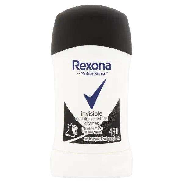 Rexona Invisible On Black + White Clothes izzadásgátló stift 40 ml termékhez kapcsolódó kép