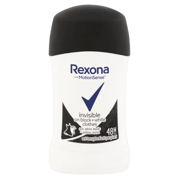 Rexona Invisible On Black + White Clothes izzadásgátló stift 40 ml termékhez kapcsolódó kép