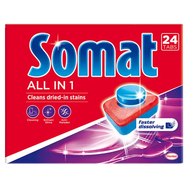Somat All in 1 gépi mosogatótabletta 24 db 422,4 g termékhez kapcsolódó kép
