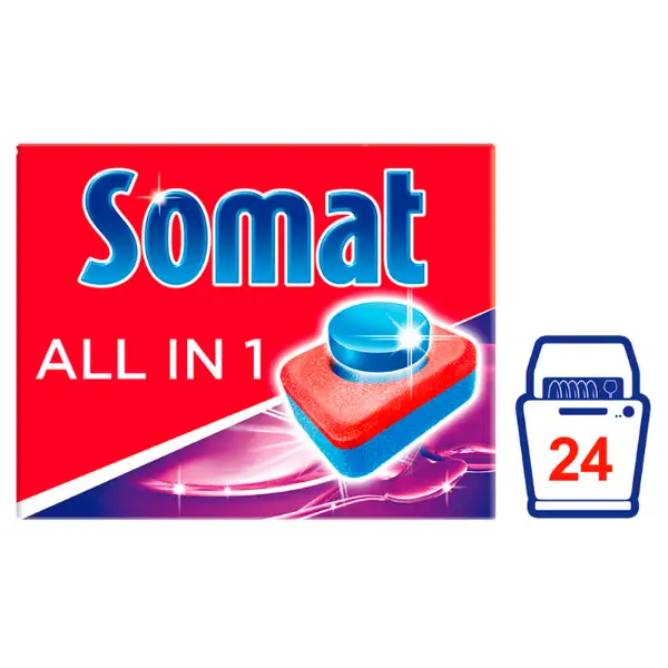 Somat All in 1 gépi mosogatótabletta 24 db 422,4 g termékhez kapcsolódó kép