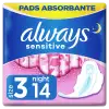Always Ultra Sensitive Night (3-as Méret) Egészségügyi Betét, 14 db termékhez kapcsolódó kép