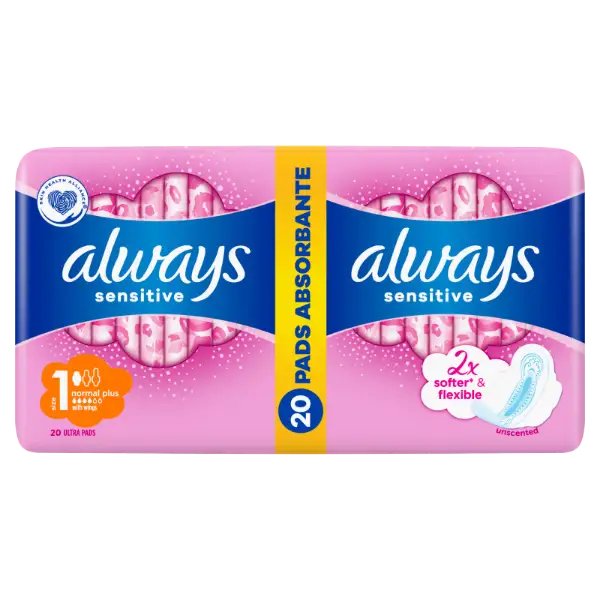 Always Ultra Sensitive Normal Plus (1-es Méret) Egészségügyi Betét , 20 db termékhez kapcsolódó kép