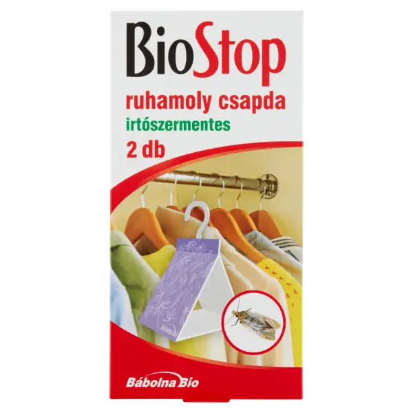 BioStop irtószermentes ruhamoly csapda 2 db termékhez kapcsolódó kép