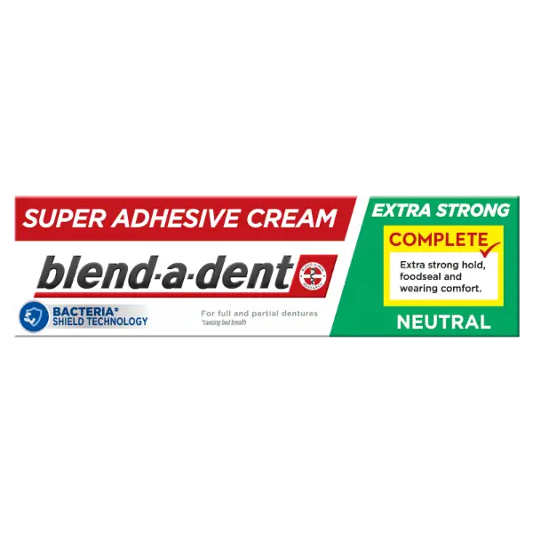Blend-a-dent Complete Semleges Ízű Műfogsorrögzítő Krém, 47 g termékhez kapcsolódó kép