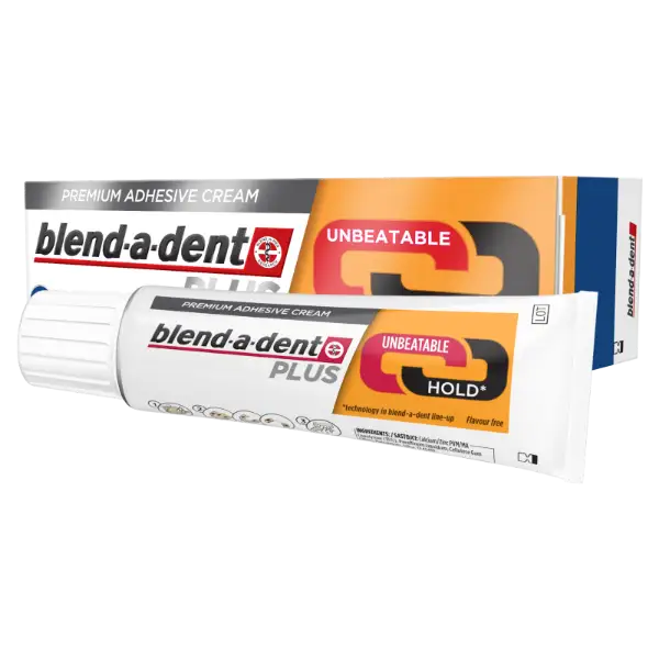 Blend-a-dent Plus Dual Power Prémium Műfogsorrögzítő Krém, 40 g termékhez kapcsolódó kép