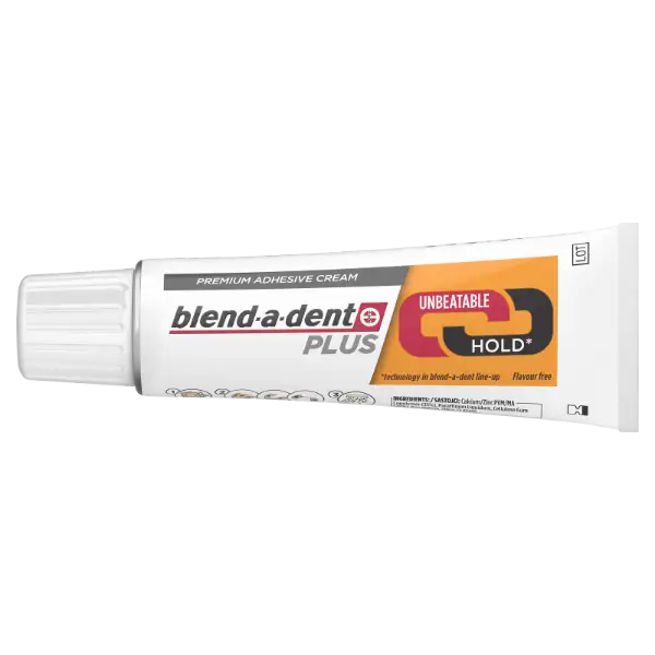 Blend-a-dent Plus Dual Power Prémium Műfogsorrögzítő Krém, 40 g termékhez kapcsolódó kép