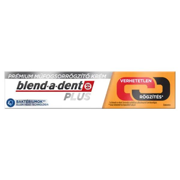 Blend-a-dent Plus Dual Power Prémium Műfogsorrögzítő Krém, 40 g termékhez kapcsolódó kép