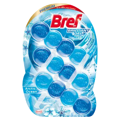 Bref Brilliant Gel Arctic Ocean WC frissítő 3 x 42 g termékhez kapcsolódó kép