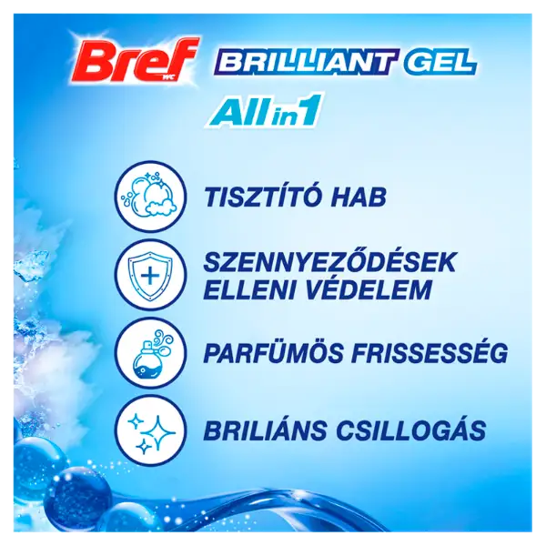 Bref Brilliant Gel Arctic Ocean WC frissítő 3 x 42 g termékhez kapcsolódó kép
