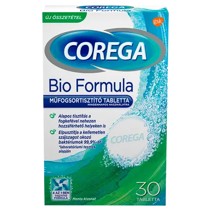 Corega Bio Formula műfogsortisztító tabletta 30 db termékhez kapcsolódó kép