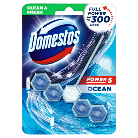 DOMESTOS Power5 WC frissítő blokk Ocean 55 g termékhez kapcsolódó kép