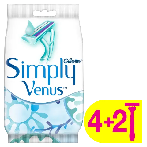 Gillette Simply Venus 2 Eldobható Női Borotva, 4+2 db termékhez kapcsolódó kép