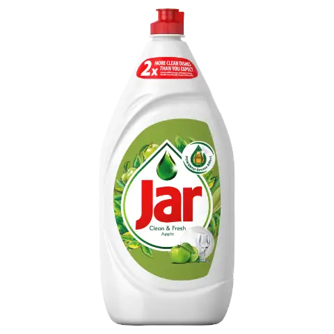 Jar Clean&Fresh Mosogatószer Alma Illatban, Gazdag Formulával A Ragyogóan Tiszta Edényekért, 1,35 l termékhez kapcsolódó kép