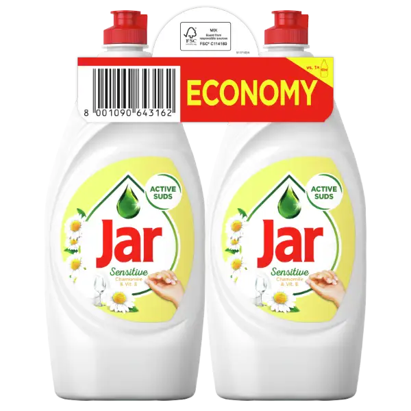 Jar Sensitive Chamomile & Vitamin E Mosogatószer, 1,8 l termékhez kapcsolódó kép