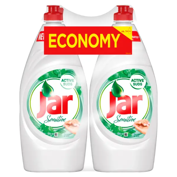 Jar Sensitive Tea Tree & Mint Folyékony Mosogatószer, Kézkímélő 2 x 900 ML termékhez kapcsolódó kép