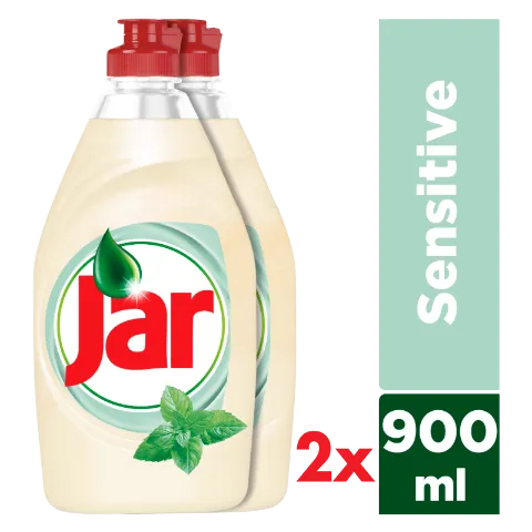 Jar Sensitive Tea Tree & Mint Folyékony Mosogatószer, Kézkímélő 2 x 900 ML termékhez kapcsolódó kép