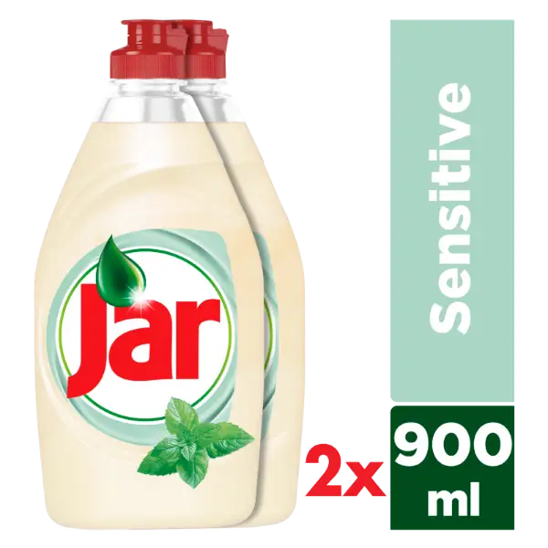 Jar Sensitive Tea Tree & Mint Folyékony Mosogatószer, Kézkímélő 2 x 900 ML termékhez kapcsolódó kép