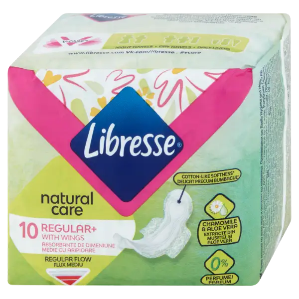 Libresse egészségügyi betét nature care ulta normal 10 db termékhez kapcsolódó kép