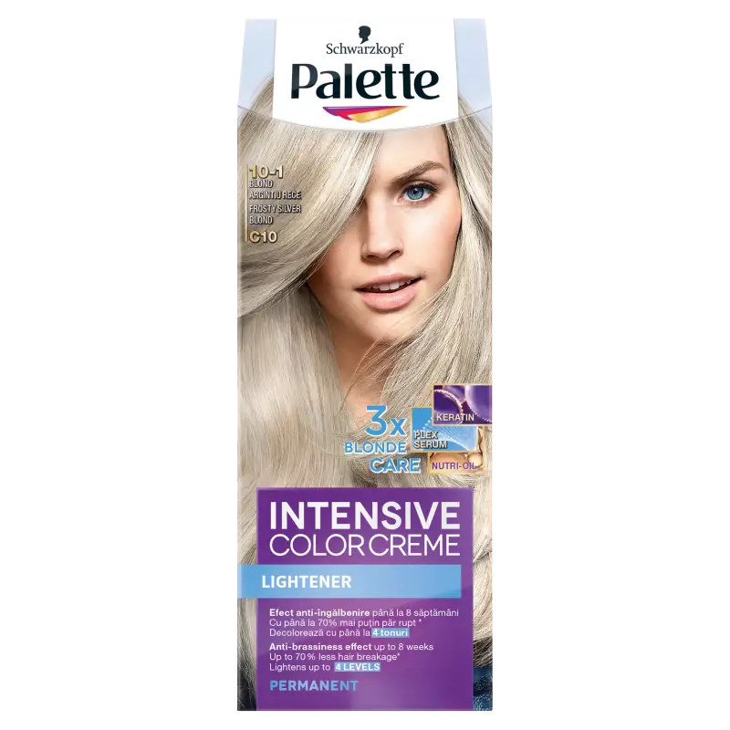 Palette Intensive Color Creme tartós hajfesték 10-1 Sarki ezüstszőke