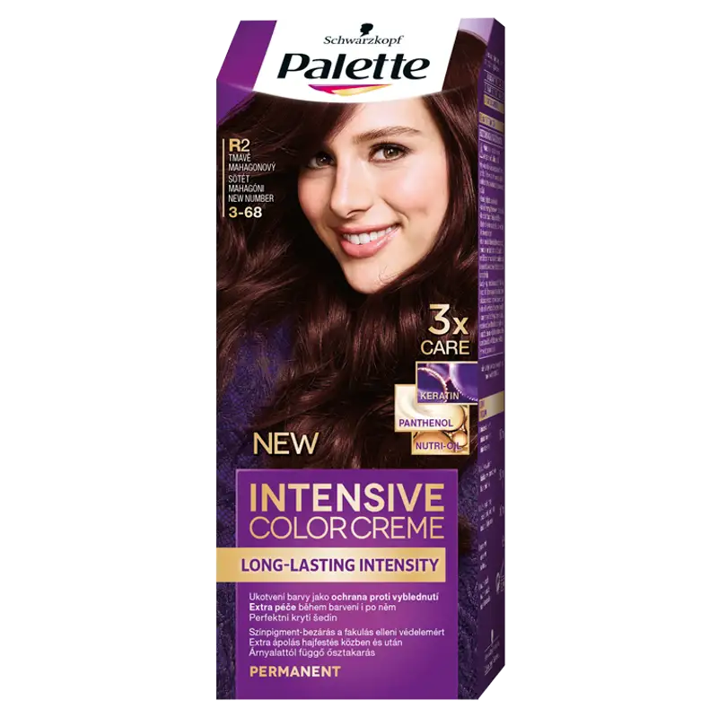 Palette Intensive Color Creme tartós hajfesték 3-68 sötét mahagóni