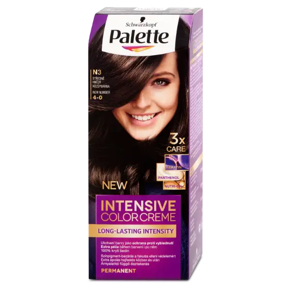 Palette Intensive Color Creme tartós hajfesték 4-0 középbarna termékhez kapcsolódó kép