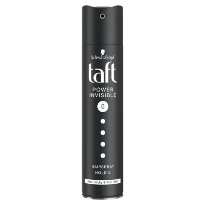 Taft Power Invisible hajlakk minden hajtípusra 250 ml termékhez kapcsolódó kép