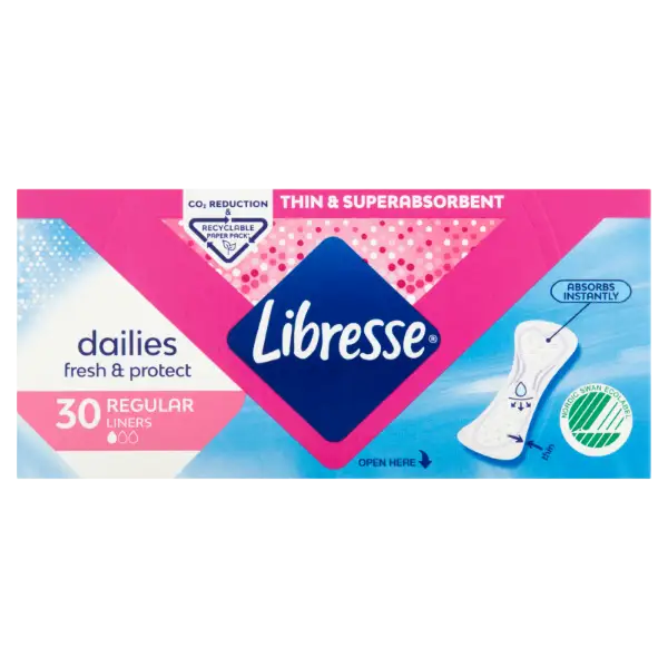 Libresse Dailies V-Protection & Freshness tisztasági betét 30 db termékhez kapcsolódó kép