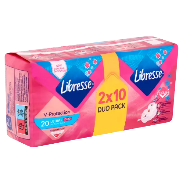Libresse Ultra+ Deo enyhén illatosított egészségügyi betét 20 db termékhez kapcsolódó kép