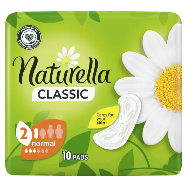 Naturella Classic Normal Plus Méret 2 Szárnyas Betét 10 db termékhez kapcsolódó kép