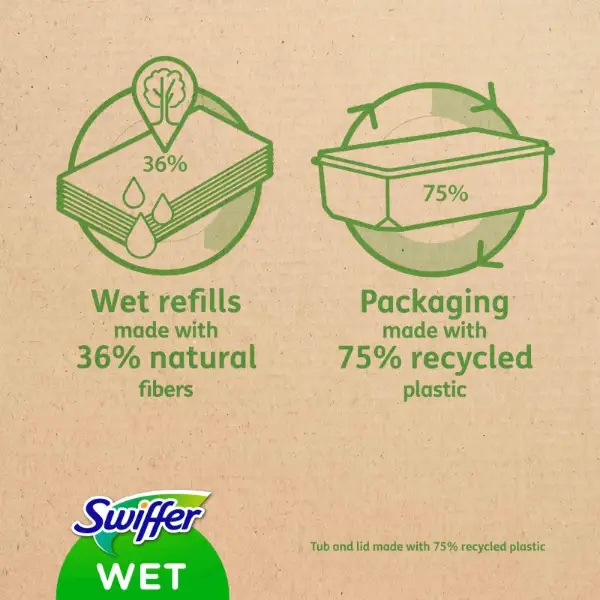 Swiffer Sweeper Nedves Padlótörlő Kendő Citrus Fresh Illattal, 10 db termékhez kapcsolódó kép