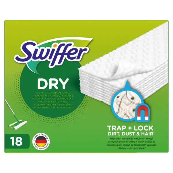 Swiffer Sweeper Száraz Padlótörlő Utántöltő, 18 db, Összegyűjti És Magába Zárja A Port termékhez kapcsolódó kép