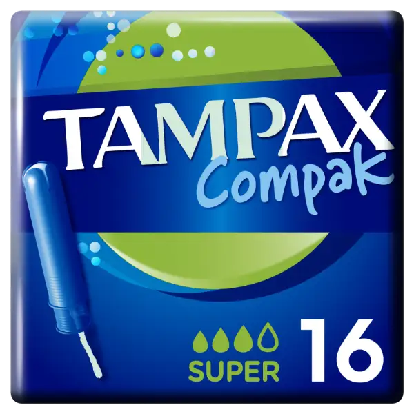 Tampax Compak Super Applikátoros Tampon, 16 db termékhez kapcsolódó kép