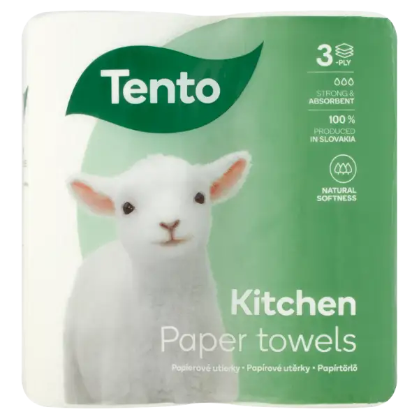 Tento Kitchen papírtörlő 3 rétegű 2 tekercs termékhez kapcsolódó kép