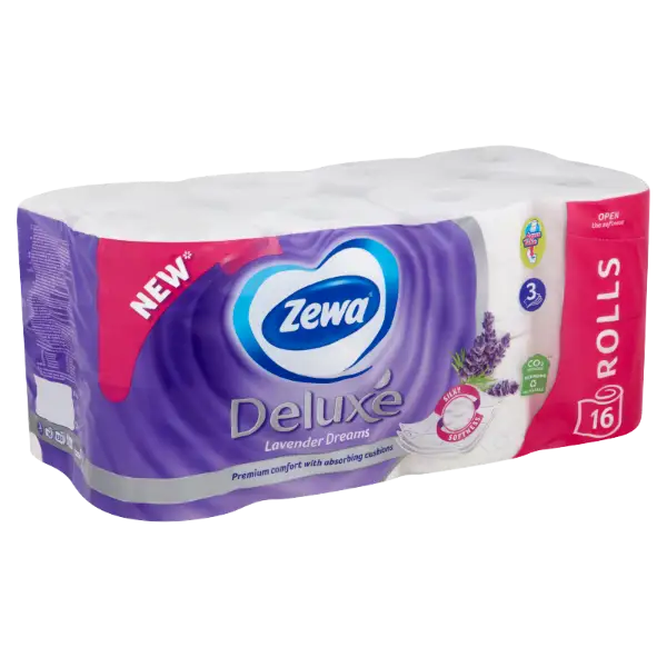 Zewa Deluxe Lavender Dreams toalettpapír 3 rétegű 16 tekercs termékhez kapcsolódó kép