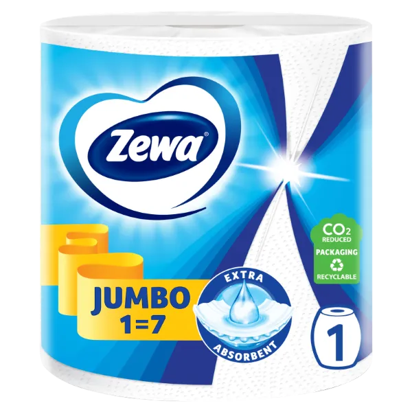 Zewa Jumbo háztartási papírtörlő 2 rétegű 1 tekercs termékhez kapcsolódó kép