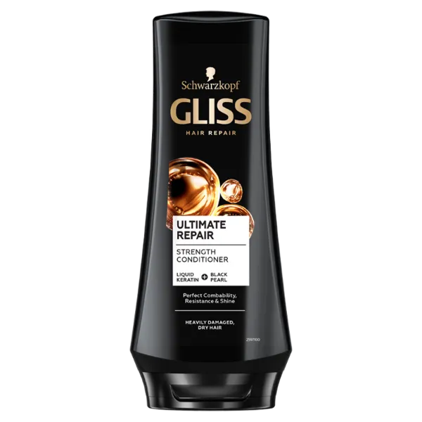 Gliss Ultimate Repair hajbalzsam folyékony keratinnal & fekete gyönggyel 200 ml termékhez kapcsolódó kép