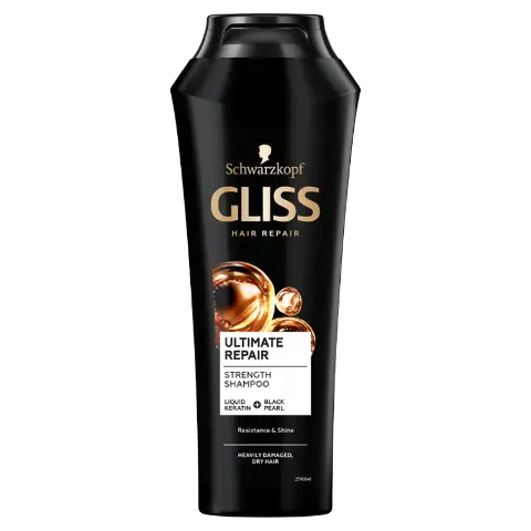 Gliss Ultimate Repair sampon folyékony keratinnal & fekete gyönggyel 250 ml termékhez kapcsolódó kép