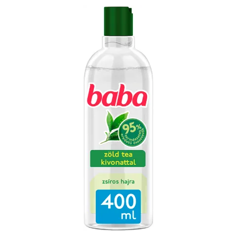 Baba sampon zsíros hajra zöldtea-kivonattal 400 ml termékhez kapcsolódó kép