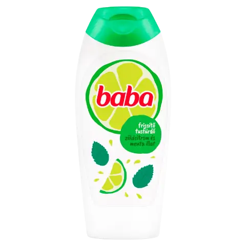 Baba frissítő tusfürdő zöldcitrom és menta 400 ml termékhez kapcsolódó kép