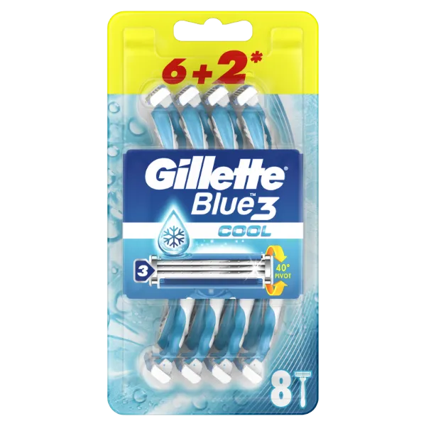 Gillette Blue3 Plus Cool, Eldobható Borotva Férfiaknak,  Darabos Kiszerelés termékhez kapcsolódó kép