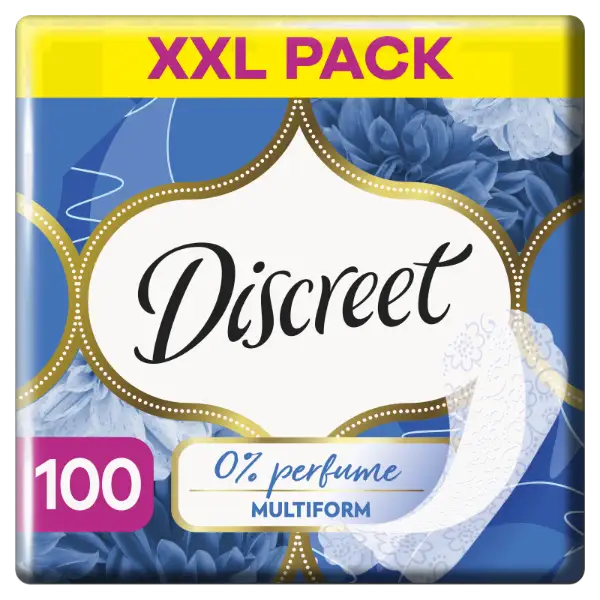 Discreet Légáteresztő Multiform illatmentes Tisztasági Betétek x100 termékhez kapcsolódó kép