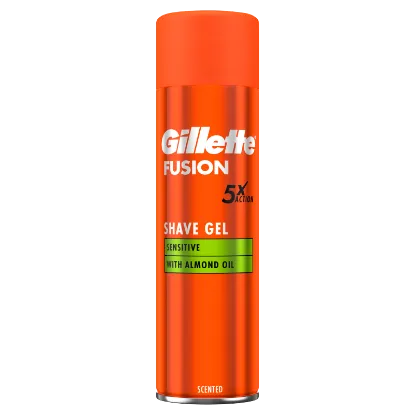 Gillette Fusion Borotvazselé Mandulaolajjal, Érzékeny Bőrre, 200ml termékhez kapcsolódó kép