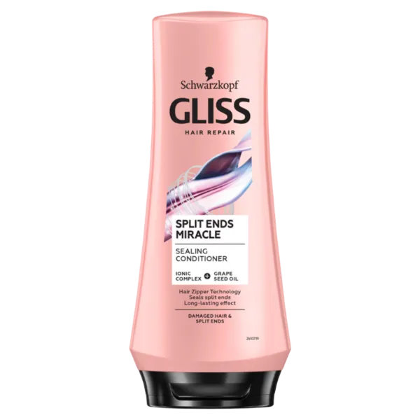 Gliss Split Ends Miracle hajbalzsam Ionic komplex-szel + szőlőmagolajjal 200 ml termékhez kapcsolódó kép