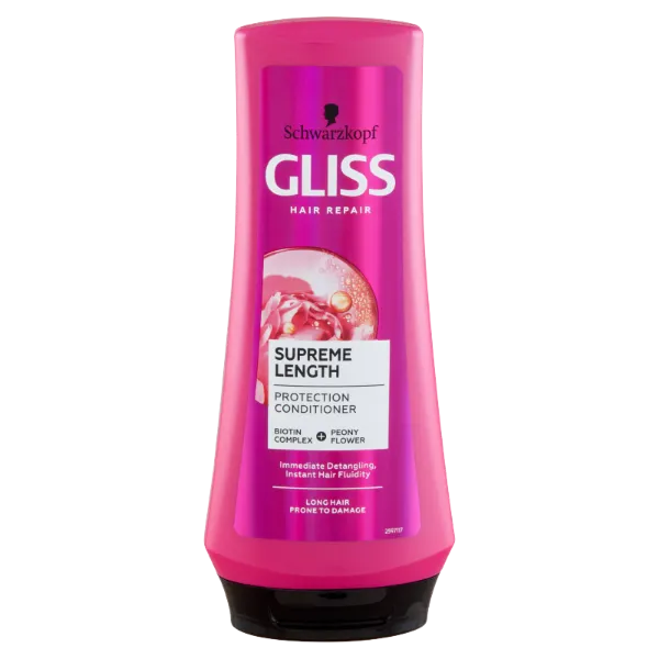 Gliss Supreme Length hajbalzsam biotin complexel & bazsarózsával 200 ml termékhez kapcsolódó kép