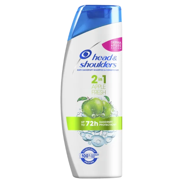 Head & Shoulders Apple Fresh 2az1-ben Sampon És Balzsam Az Akár 100%-os Korpamentességért termékhez kapcsolódó kép