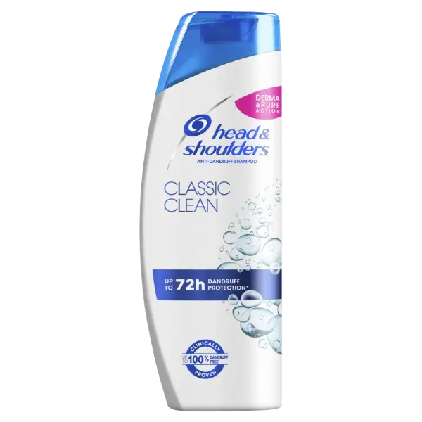 Head & Shoulders Classic Clean korpa elleni sampon 400ml napi használatra. Tiszta érzet termékhez kapcsolódó kép