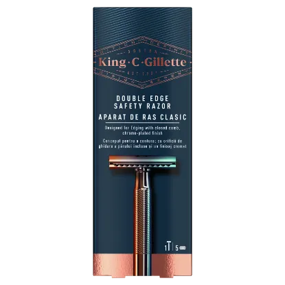King C. Gillette Kétélű Férfi Biztonsági Borotva – 5 db Penge termékhez kapcsolódó kép